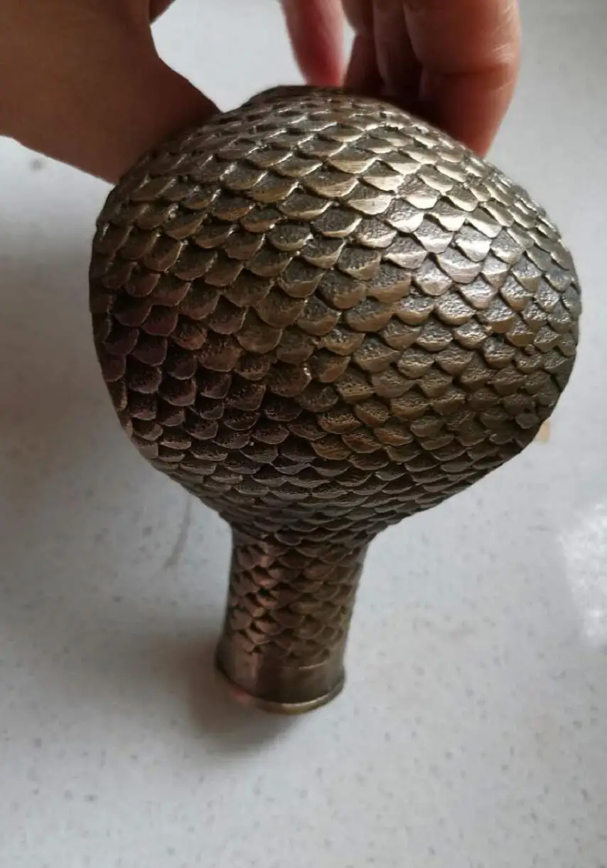 Подарки резная змеиная бронзовая головка костыли ведущий трость | Дом и сад