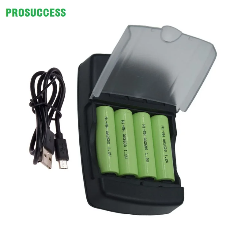 Умное зарядное устройство для 4 аккумуляторов AA AAA AAAA 1 2 V Ni MH | Электроника