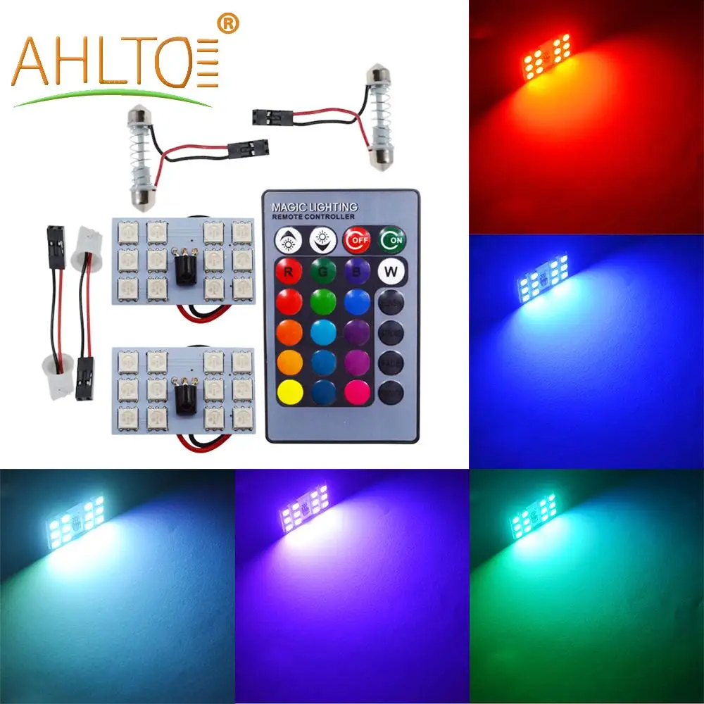 Автомобильный светодиодный RGB пульт дистанционного управления T10 12 В постоянного