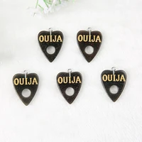 10pcs 2428mm ouija board planchette charms flat back resin cabochons necklace pendant for diy decoration game board