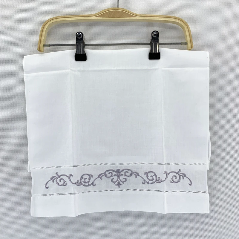 Носовой платок белое льняное чайное полотенце ткань для гостей ванной кухни с
