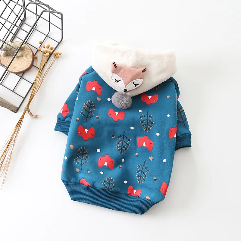 

Kawaii Pet Dog Clothes Winter Pet Cat Coat Warm Dog Hoodie Clothes For Small Dogs Pets Clothing Soft Pet Apparel French Bulldog