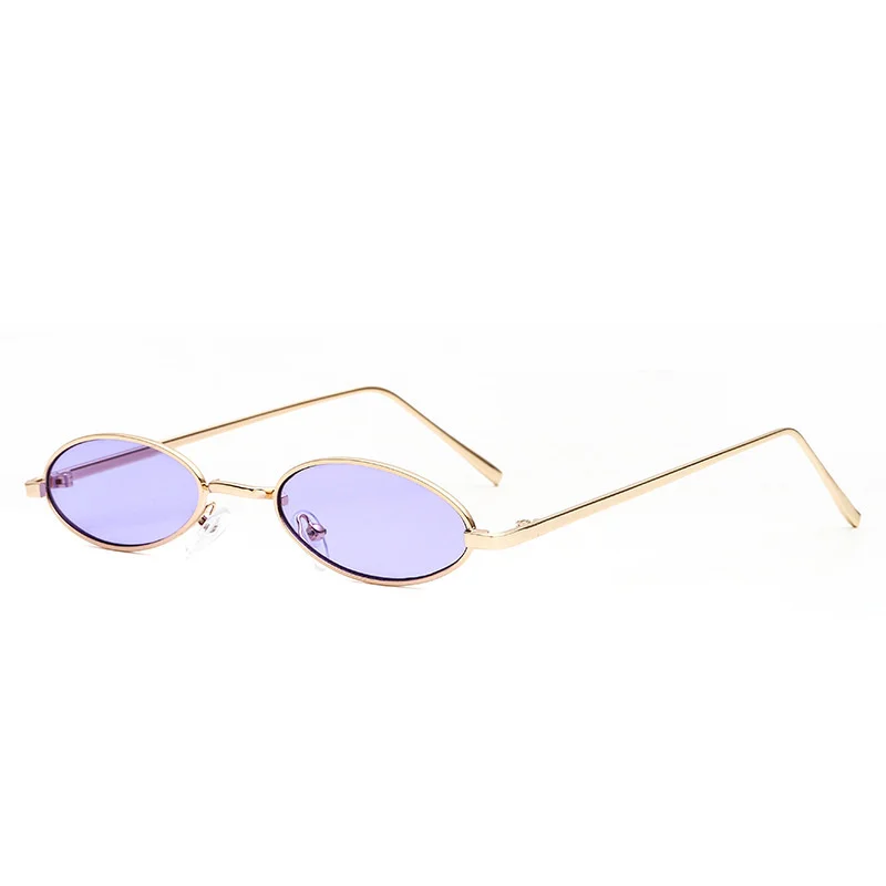

Punk Free small shipping frame sunglasses trend Metal Oval Sunglasses Women trendy personality glasses