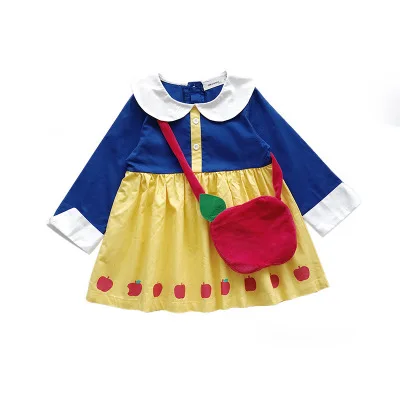 Модная детская одежда в Корейском стиле новинка осень 2019 платье принцессы с