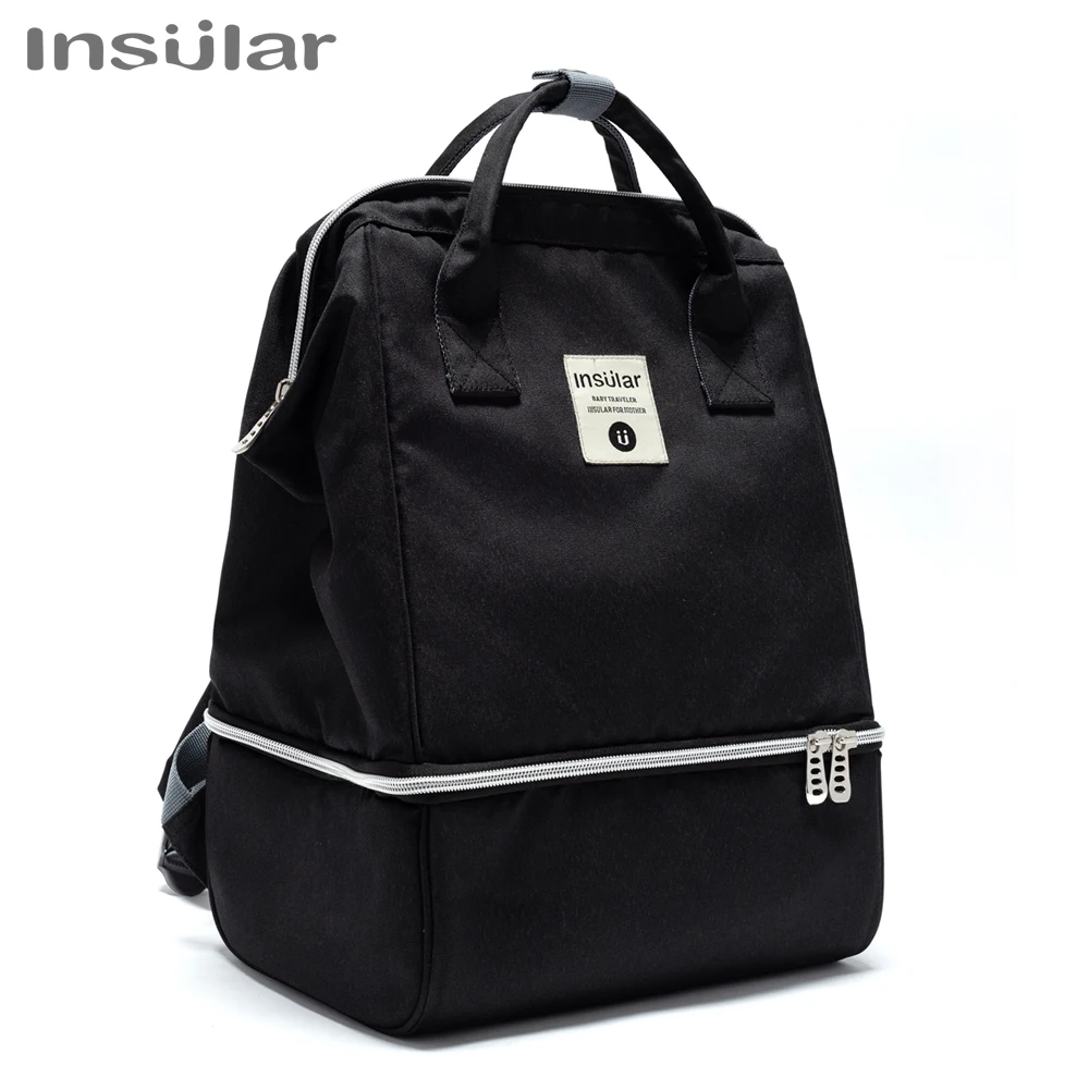 Изолированная сумка для подгузников Детская мам водонепроницаемая большая