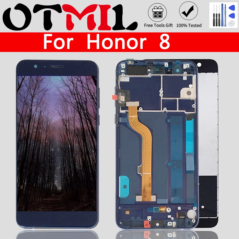 OTMIL 5 2 &quotдля HUAWEI Honor 8 ЖК дисплей с сенсорным экраном дигитайзер для Honor8 рамкой FRD L19