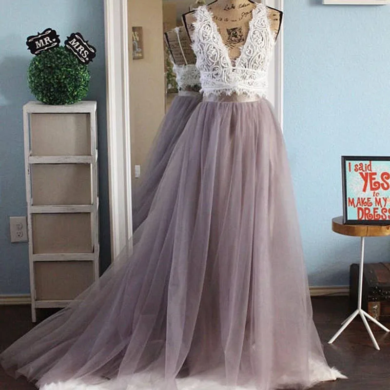 

Top Sale Long Tulle Tutu Long Skirt Womens Floor Length Sweep Train Maxi Skirts Bridesmaid Prom Party Skirt faldas mujer moda