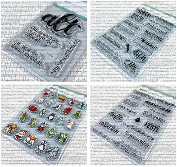 Новинка 2024 немецкий прозрачный штамп для резки/печать сделай сам