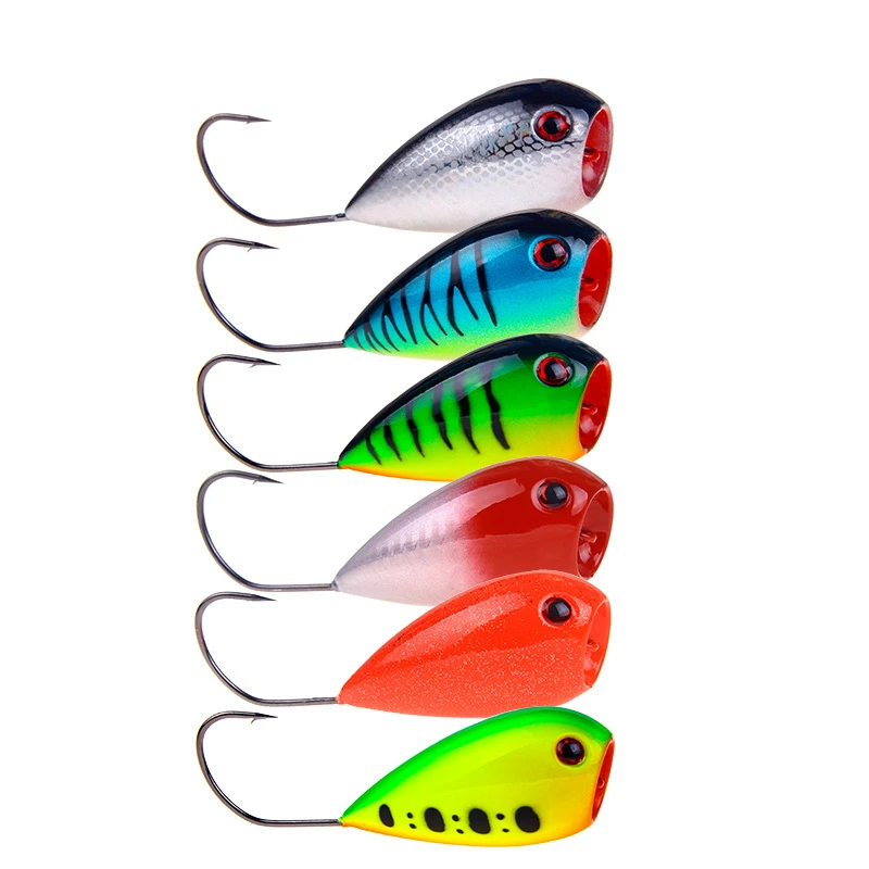 1Pcs/lot Popper Fishing Lure Crankbaits 8cm 13g Artificial Baits Croatian EGG Floating Hard Bait with Single Hook | Спорт и