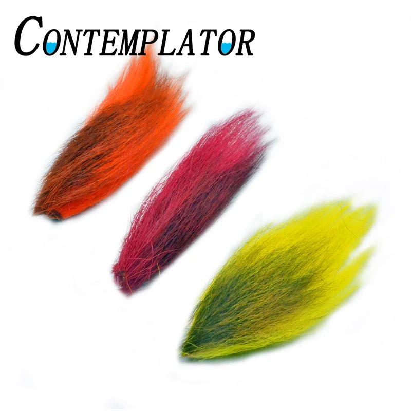 CONTEMPLATOR 5 цветов Bucktail Джиг нахлыстом растяжки мушек Материал окрашенные волосы