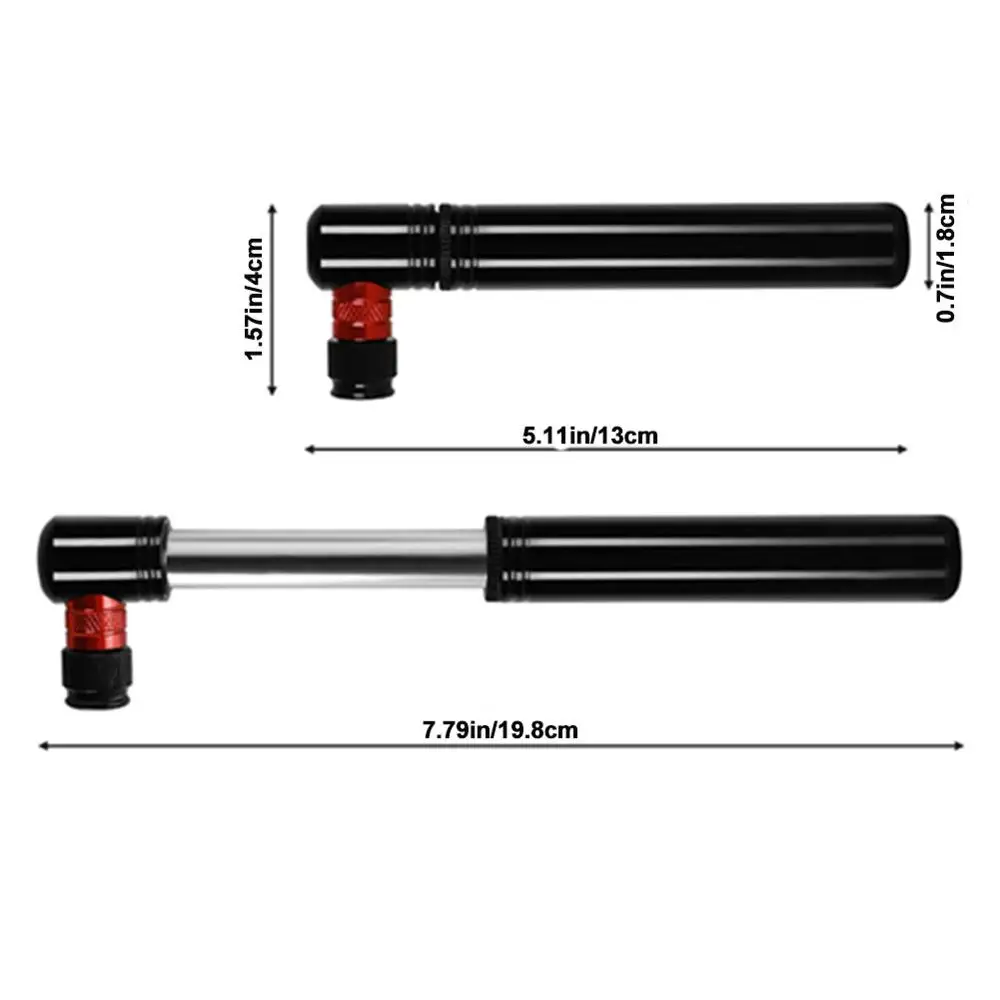

Cycling Mini Portable Bicycle Pump Aluminum Alloy Bike Hand Air Pump Ball Tire Inflator MTB Mountain Road Bike Pump Equipment