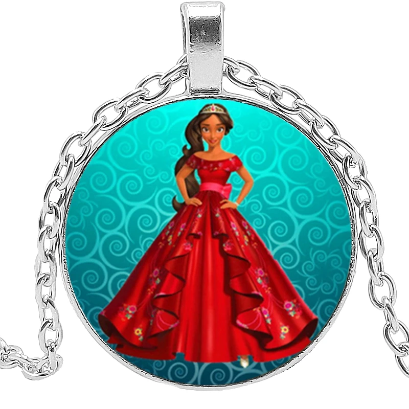 Новинка 2020 ожерелье из фильма Окружающая мультяшная принцесса 3 цвета стеклянное