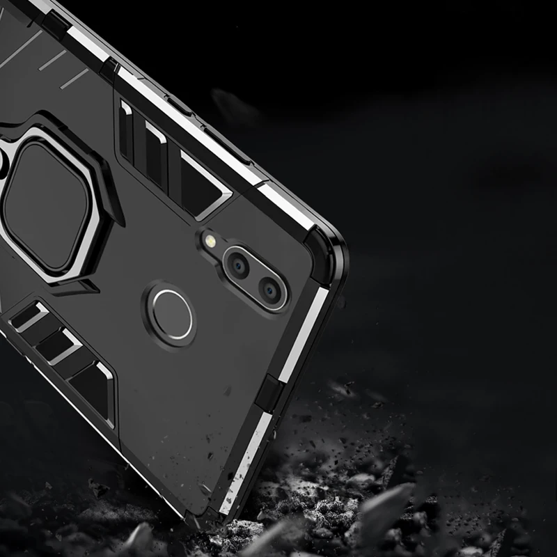 

Shockproof Armor Case For Xiaomi Redmi Note 7 Cases Magnet Ring Bumper For Xiomi Mi 9T Redmi Note 8 Pro 8T K30 K20 8A 7A 6 Cover