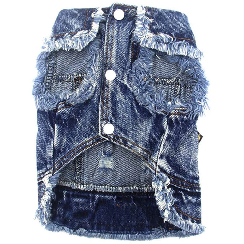 Классическая джинсовая куртка для собак 1986 весенняя одежда домашних питомцев