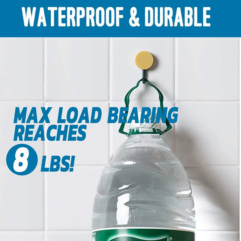 

Hot Sale 10 Pieces Hooks Household Wall Mounted Hooks No Drilling Wall Hanger for Kitchen Bathroom