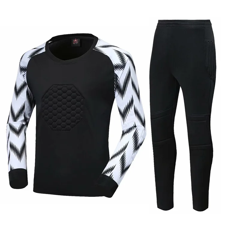 New Autumn Winter Football Jerseys Long-sleeved Adult&ampChild Goalkeeper Sports Competition Team Uniform 2PCS Custom LOGO Number | Спорт и