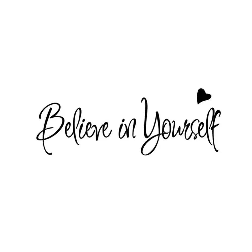 Верьте в себя вдохновляющие Наклейки на стены для домашнего декора креативные