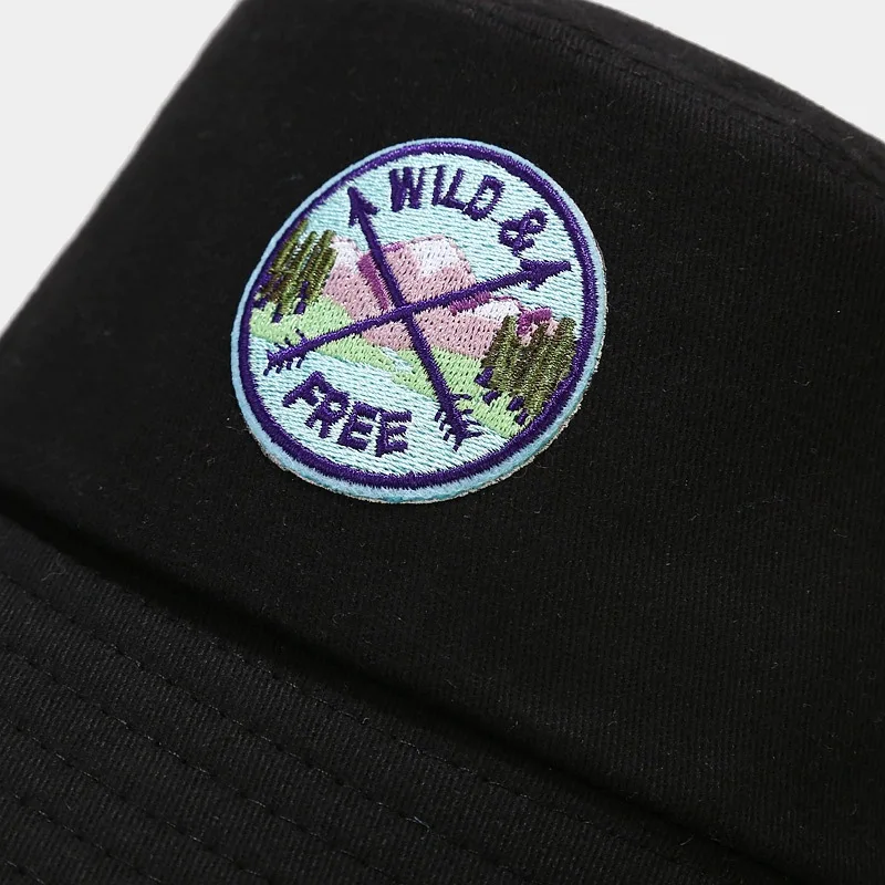

Spring Cotton Letter Embroidery Bucket Hat Fisherman Hat Outdoor Travel Hat Sun Cap Hats for Men and Women 322
