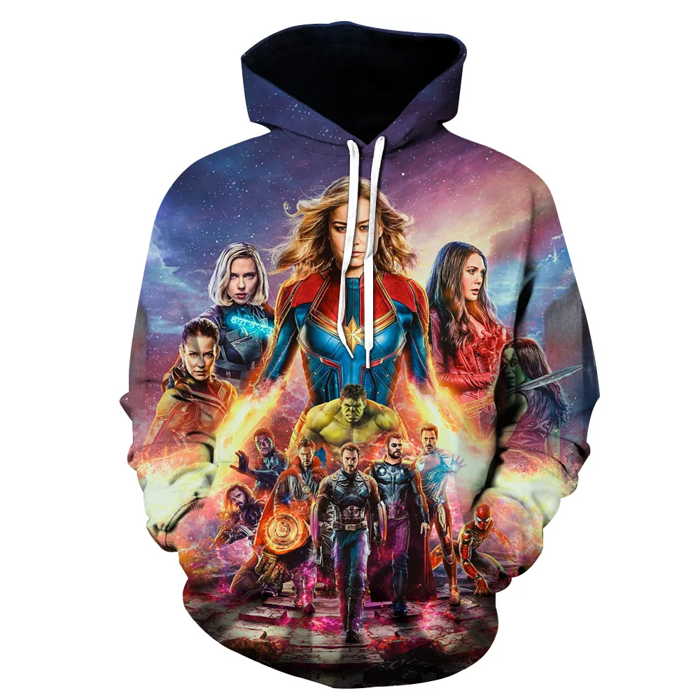 Зеленый Мстители Endgame мужские толстовки хип хоп Спортивные Кофты с принтом Мстители 3d печатных Marvel пуловер Модные повседневные толстовки для мальчиков - Цвет: Зеленый