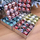 Новогодние 9 шт. разноцветные Рождественские шары, украшения для рождественской елки, шары, рождественские украшения, подвесные Подвески для елки, 2022
