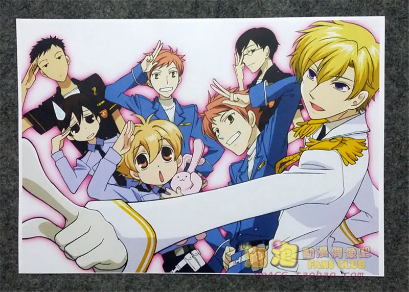 8-Piece Anime Ouran High School Host Club Poster Set - Fujioka Haruhi Wall Decor for Living Room - A3 Film Posters - Perfect Gifts image 4