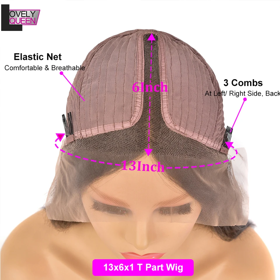 Парики из перуанских человеческих волос волнистые волосы парик на сетке 4x4