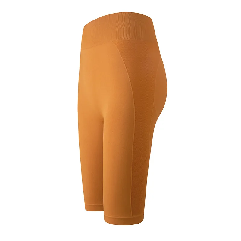 

Peach hip ladies fitness seamless high waist tight yoga shorts quick-drying breathable sports