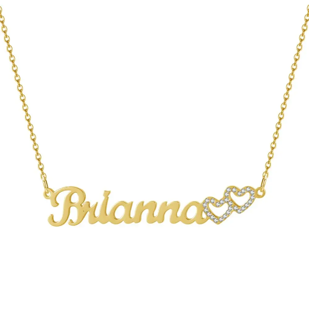 Индивидуальное модное ожерелье из нержавеющей стали с именем