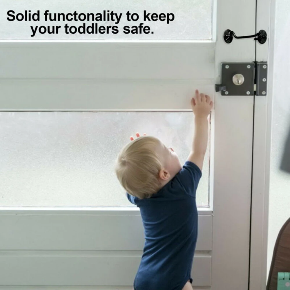 Дверной замок из нержавеющей стали 4 дюйма 3 шт. | Дом и сад