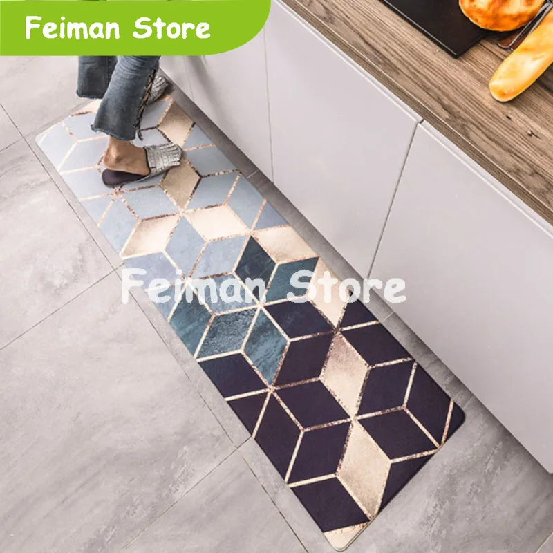 Кухонные ковры ПВХ кожаные коврики большие напольные для спальни татами