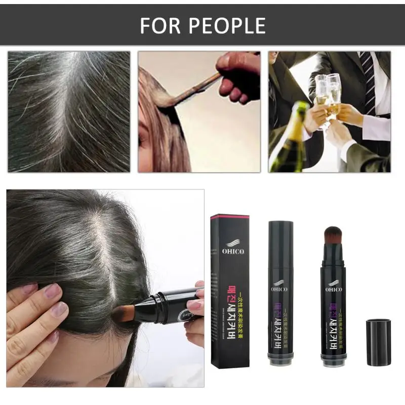 OHICO чистый растительный частичный макияж палочка краска для волос ручка