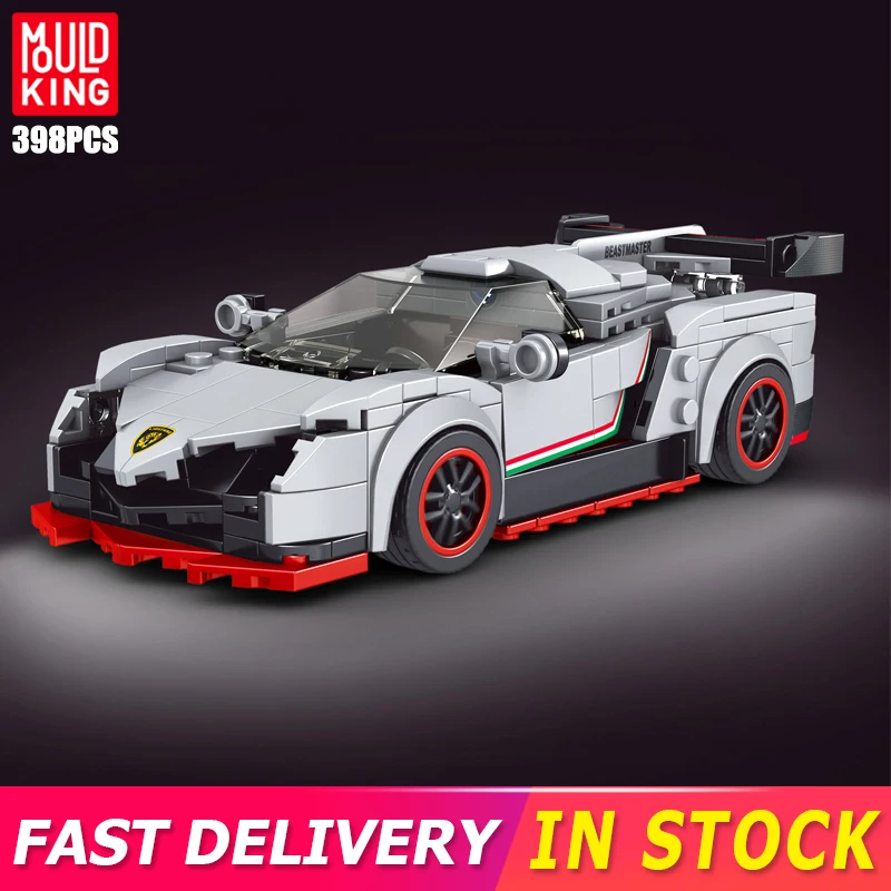 

Mould King Classtic Speed Sport Race Car Model Building Blocks 398pcs Famous Car Toys For Boys Vehicle Moc Bricks Kit