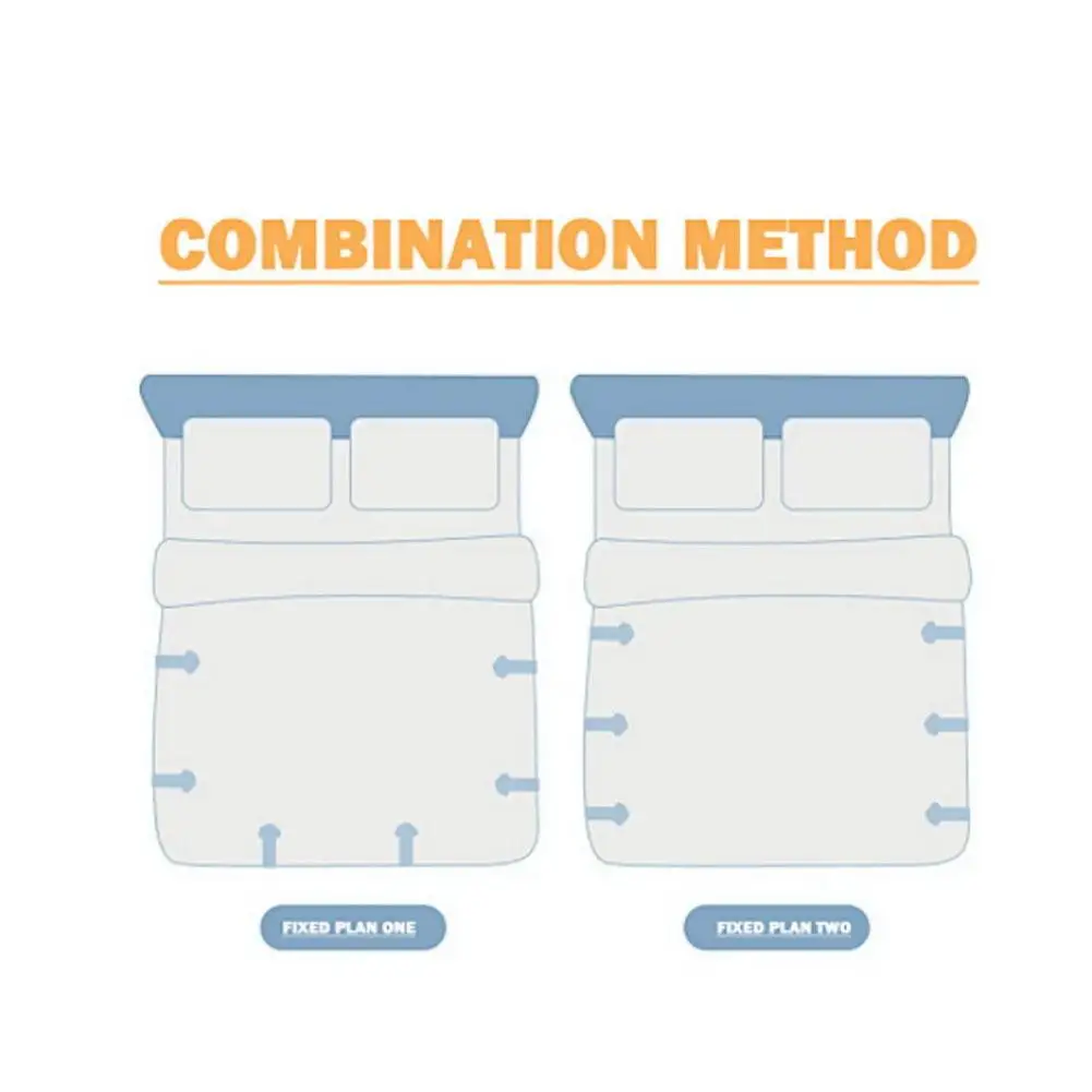 

6PCS Bed Sheet Fasteners Bed Sheet Grippers -Slip Quilt Clips Fasteners For Duvet Comforter Blanket