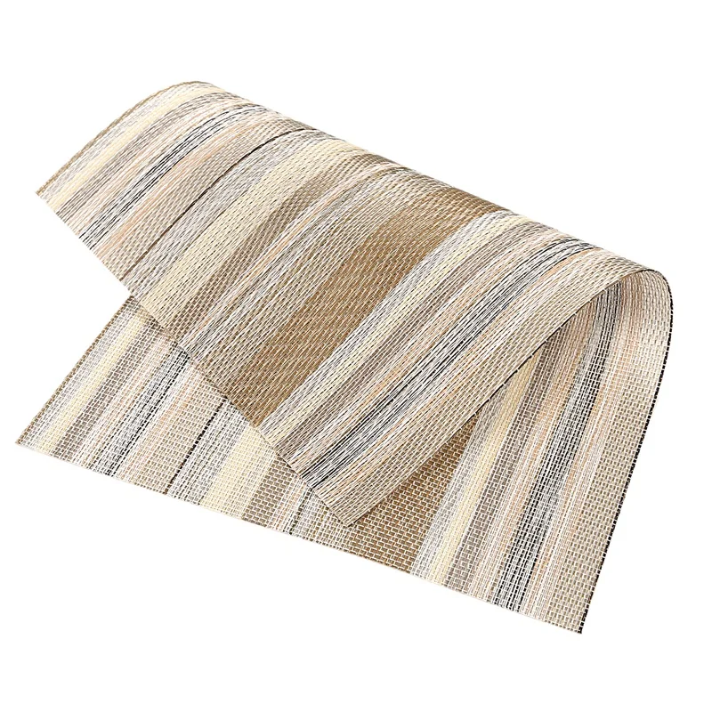 Горячая продажа набор из 8 ПВХ + полиэфирная пряжа декоративные моющиеся столовые