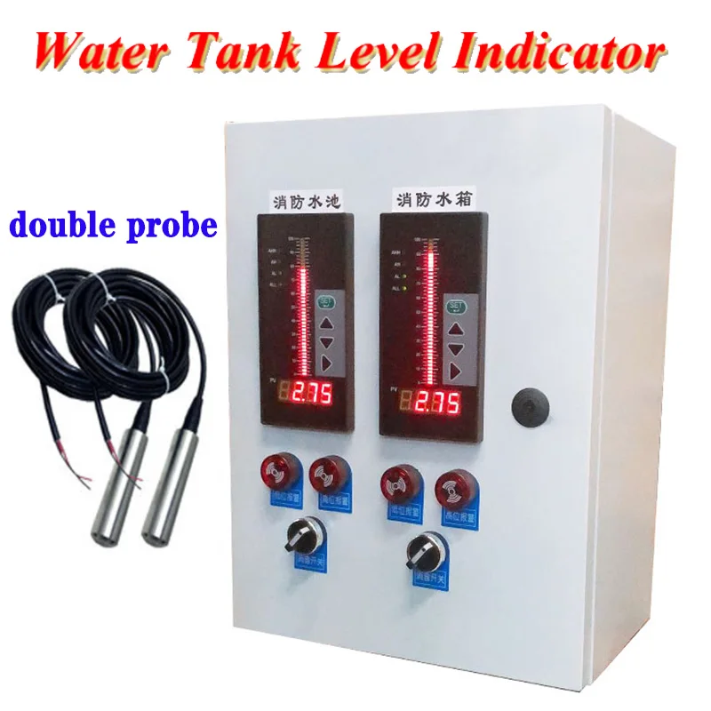 Water tank liquid depth meter liquid level sink Alarm level display control transmitter measuring tools water tank level indicat