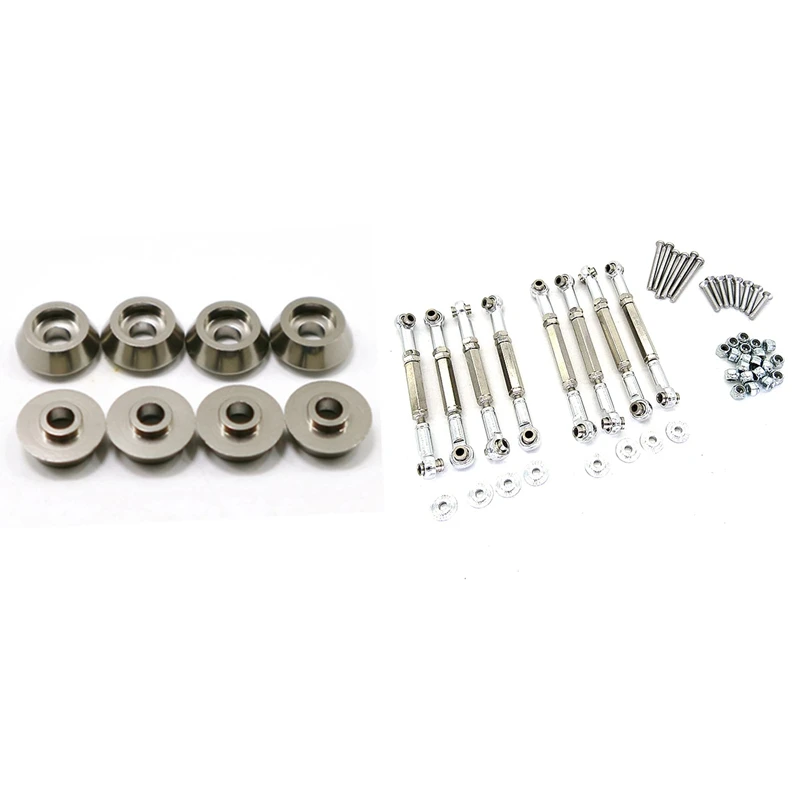 

8 шт винтовой соединительный стержень прокладка для WPL C14 C24 C34 C44 & 1 комплект тяги подвеска на Наконечник поперечной рулевой тяги для MN общего ...