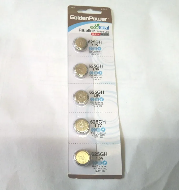 Goldenpower щелочные батареи 1 5 V ZN MNO2 625U 625A 200 мА/ч кнопка сотового телефона батарея V625U
