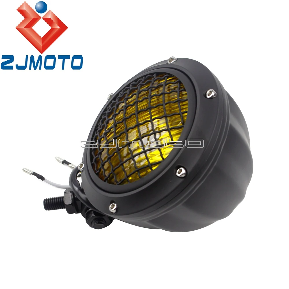 Фара для старого школьного мотоцикла с гранями 4-1/2 дюйма фара Harley Honda Yamaha Suzuki Cafe