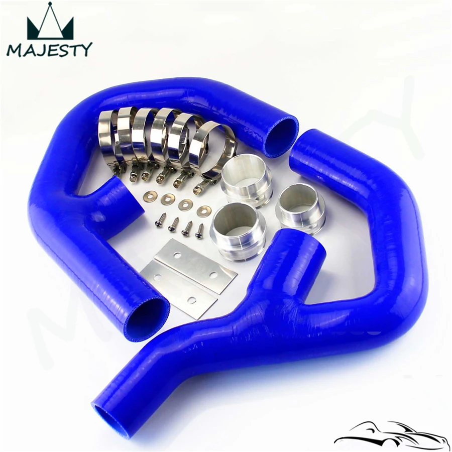 Силиконовый шланг для интеркулера синий + фитинги подходят VW GOLF MK5 MKV GTI 2 0 FSi T 06