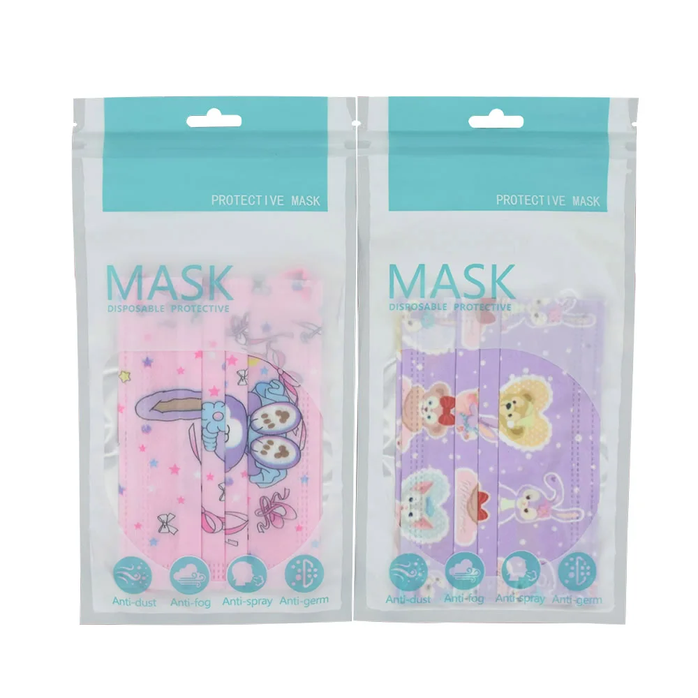 

Disney Disposable Mouth Mask StellaLou Print Mascarillas Ninos Pink ​Child Cartoon Anime Face Mask Kids Purple Face Cove