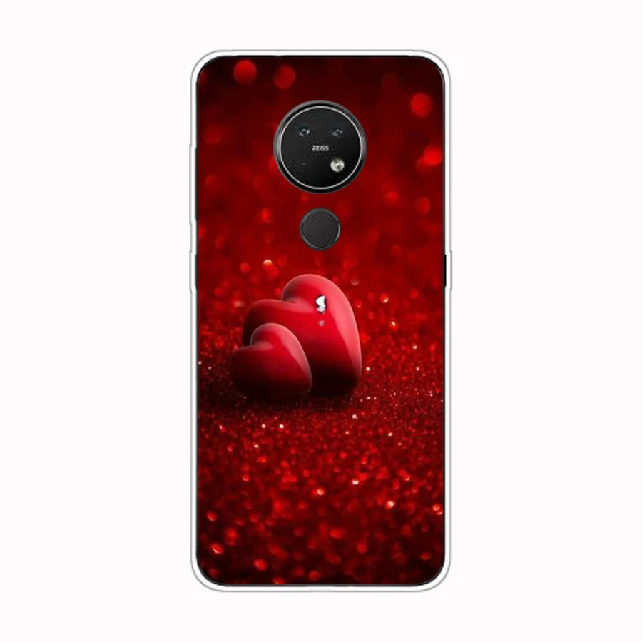 case for Nokia 7.2 cover soft tpu silicone phone housing shockproof Coque bumper cute dog cat 8 | Мобильные телефоны и