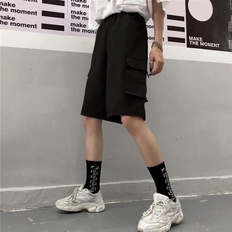 NiceMix Сапоги выше колена до середины икры Длина Штаны грузовой короткие штаны