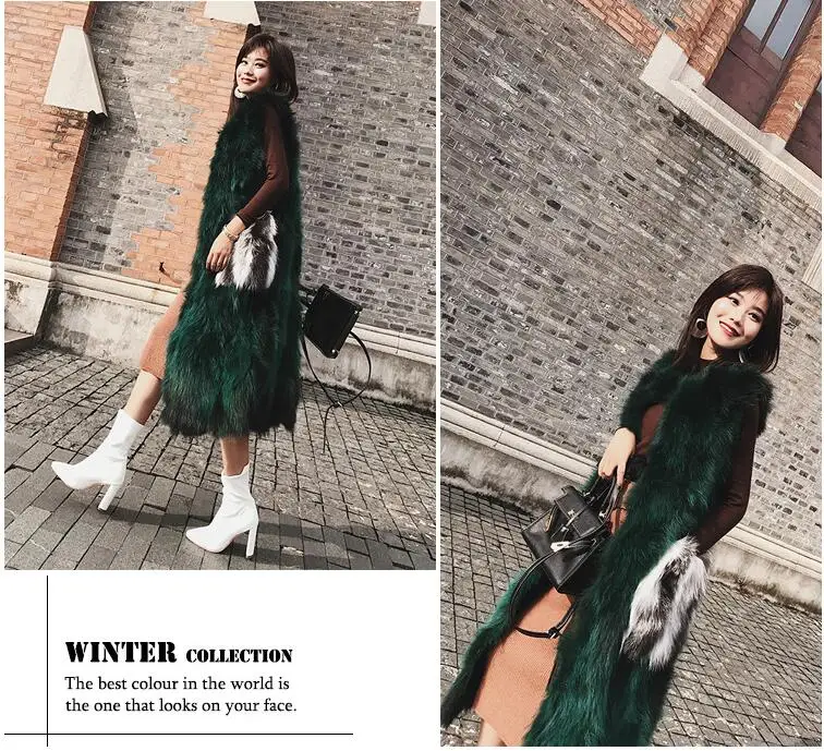 Женский жилет куртка из натуральной кожи натуральный/натуральный мех жилет s Енот/лисий мех жилет/пальто женские зимние пальто женские топы