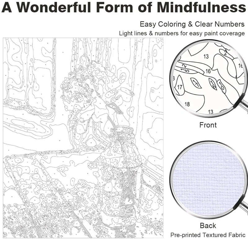Цифровая живопись DIY набор холста для детей и взрослых 40 см в ширину x 50 длинная