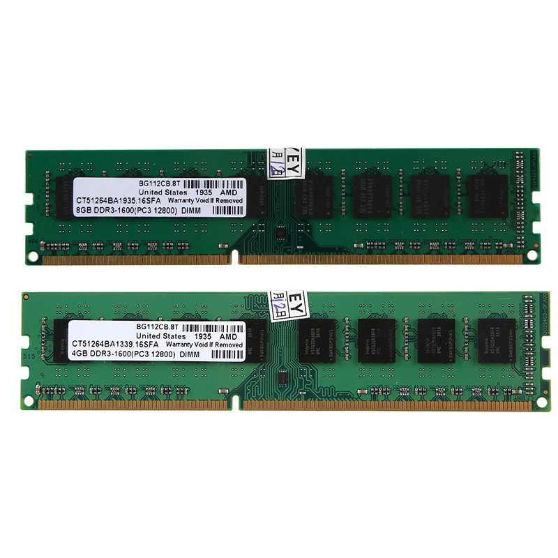 

DDR3 Memory Ram PC3-12800 1600MHz 1.5V 240Pins Desktop DIMM for AMD
