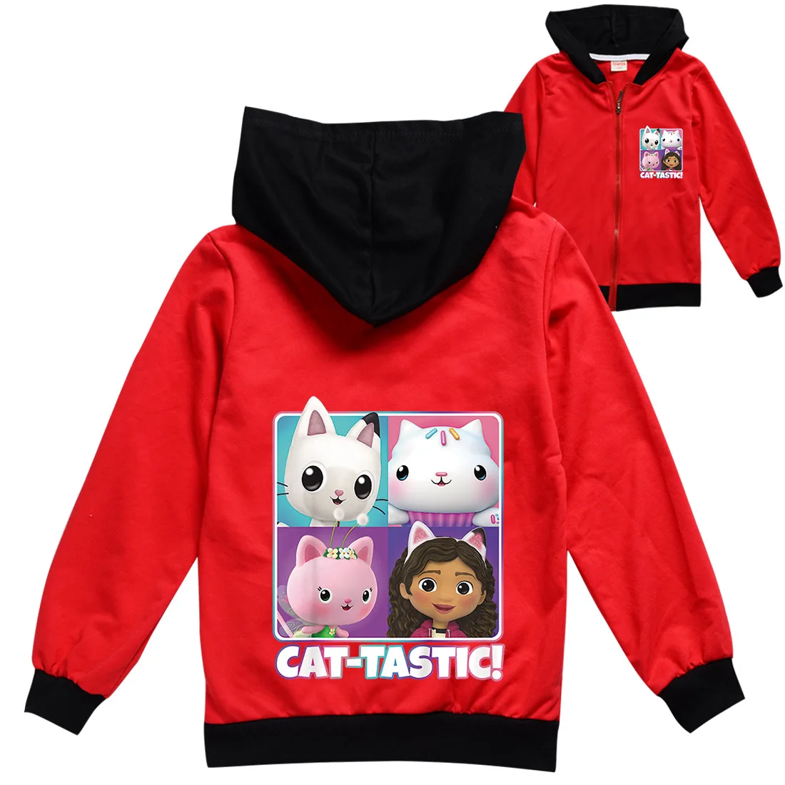 Gabby детская одежда с изображением кошек для девочек и мальчиков осенние зимние