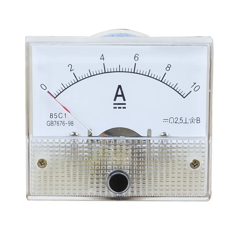 DC Plastic Analog Pointer Ammeter Meter Panel 1A 2A 3A 5A 10A 20A 50A 100A High Accuracy Mechanical Meters | Инструменты