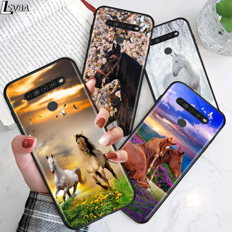 

Beautiful Hors Art For LG G8 V30 V35 V40 V50 V60 Q60 K40S K50S K41S K51S K61 K71 K22 K31 K42 K92 ThinQ 5G Phone Case