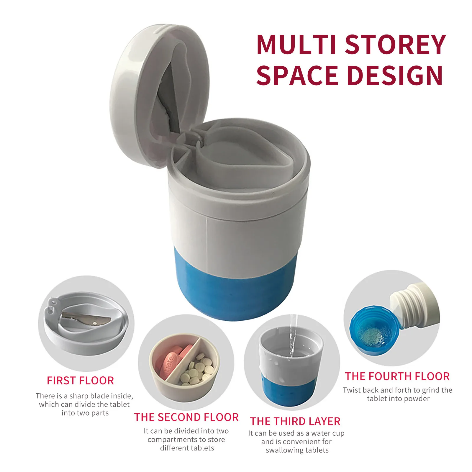 Резак для таблеток регулируемый резак разветвитель нескольких больших и