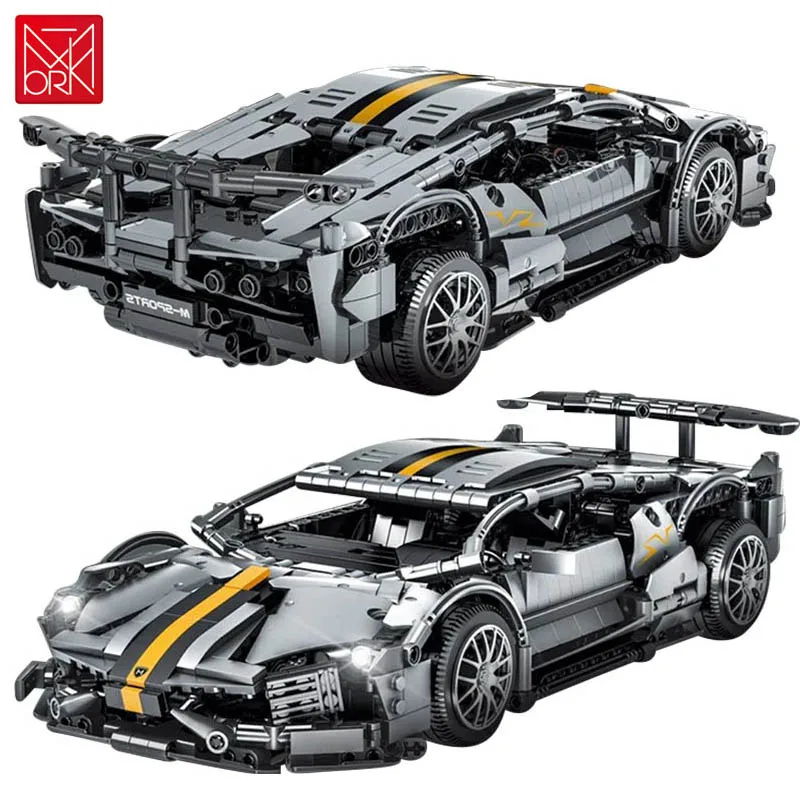 

New MOC Technical Racing Car Building Blocks Assembly Model 1337pcs City Supercar Vehicle Brick DIY Ttoys Designer for Boys Gift